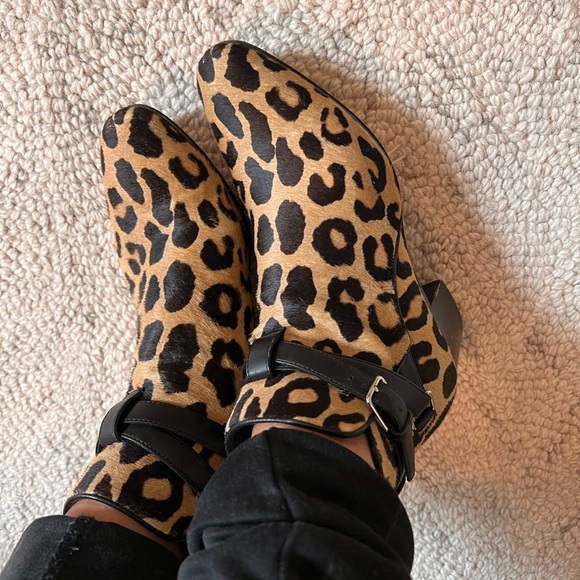 Saint Laurent whyatt Jodhopur boot in leopard print hair calf size 35.5 - Picture 5 of 10